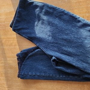 LYSS'E TULIP FRINGE DENIM LEGGINGS